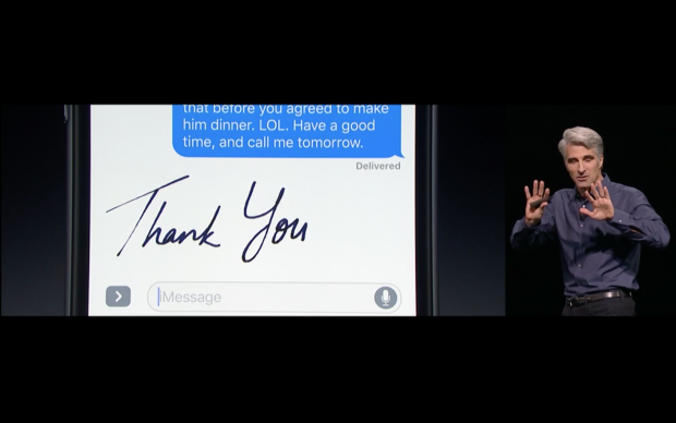 Apple zeigt iOS 10. (Bild: Apple/Screenshot: Golem.de)